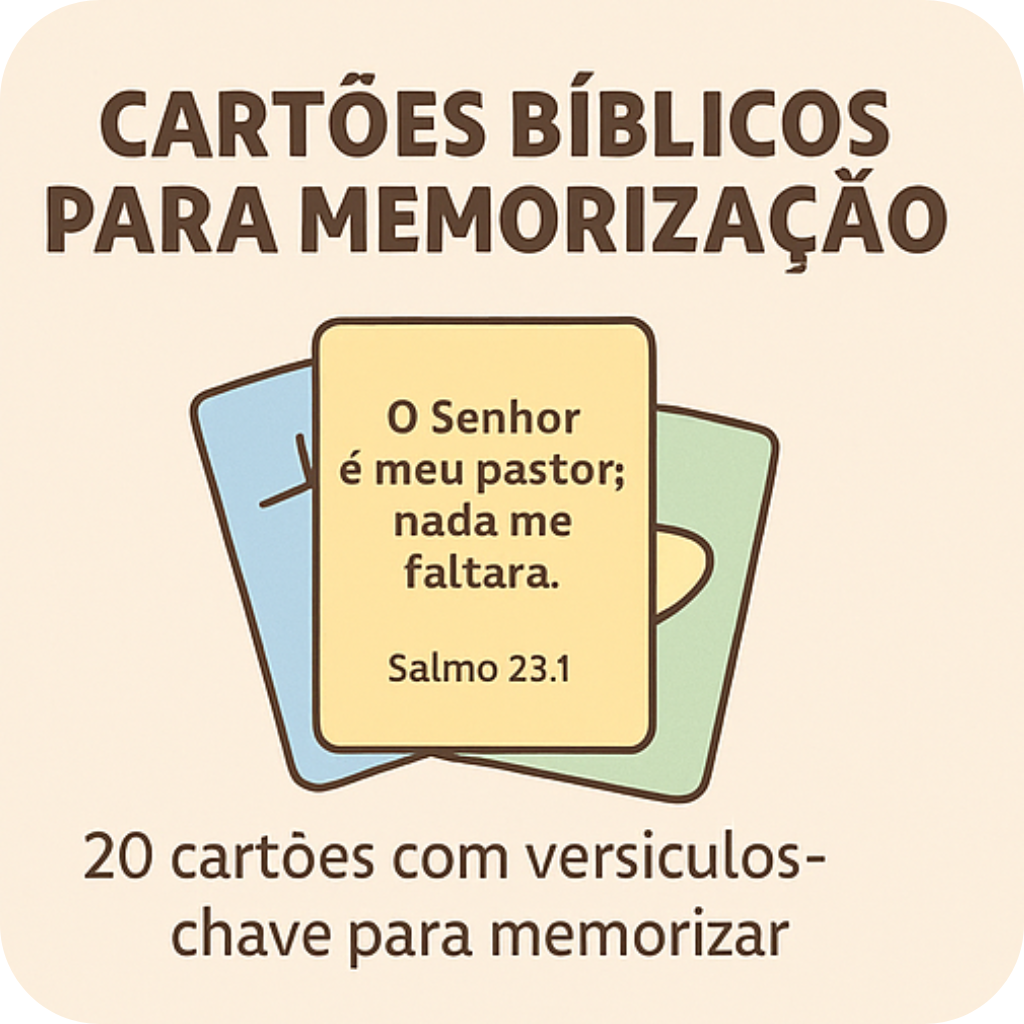 Cartões Bíblicos para Memorização